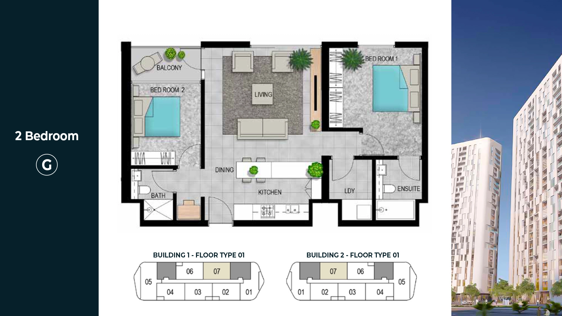2 BR - Type B